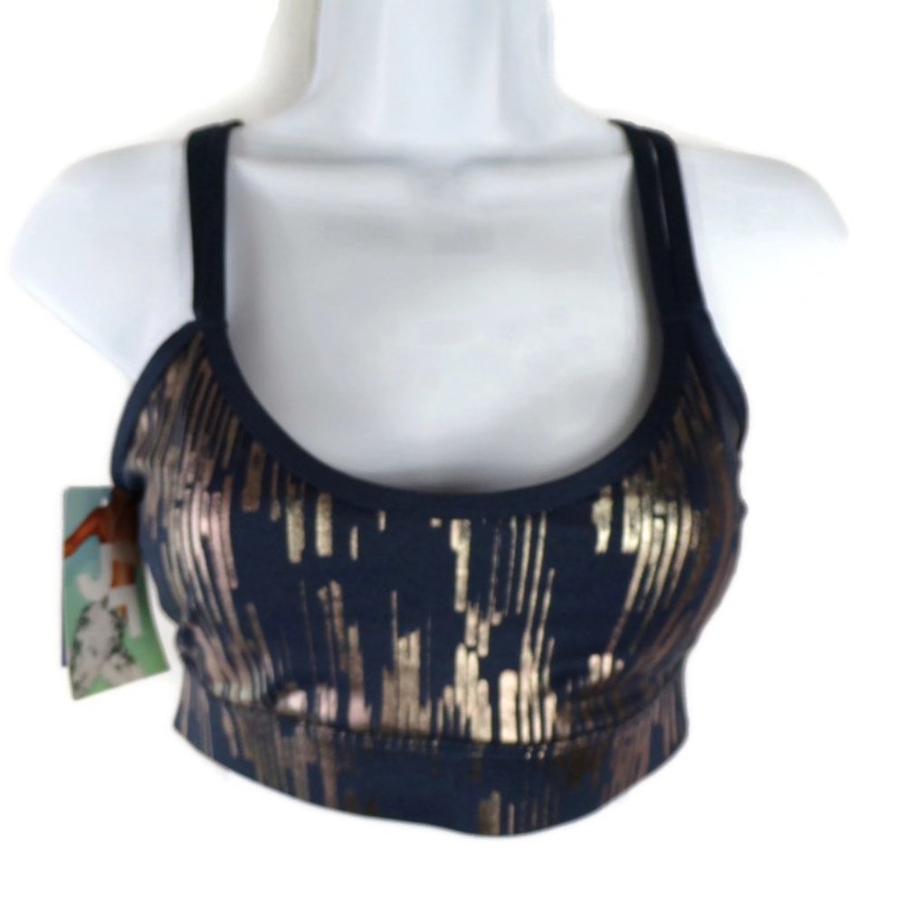 Joy Lab Padded Sports Bras Blue & Silver WA2048